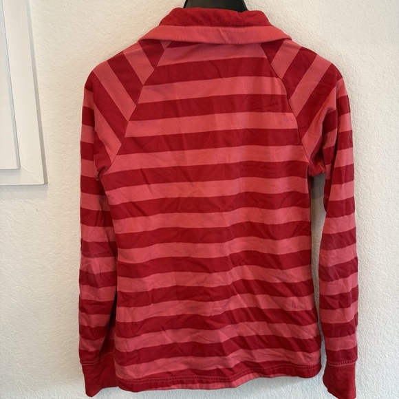MAMMUT Red Pink Striped Full Zip Sweater longsleeve Size S - Picture 5 of 7